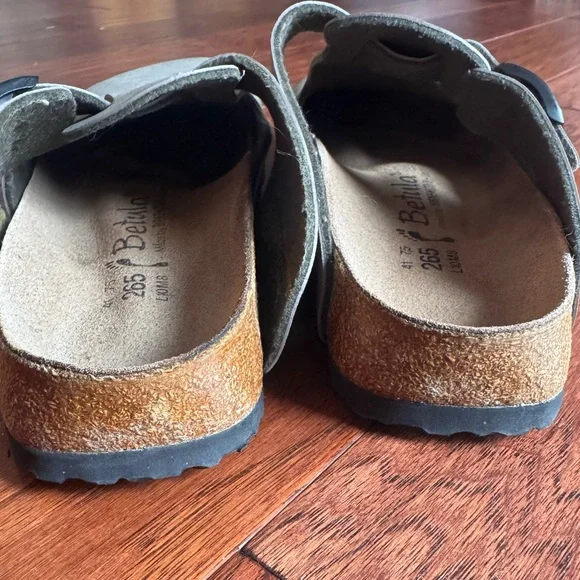 Betula By Birkenstock Boston Clogs Gray Leather Women’s 10 Men’s 8 Unisex Shoes - Picture 8 of 8